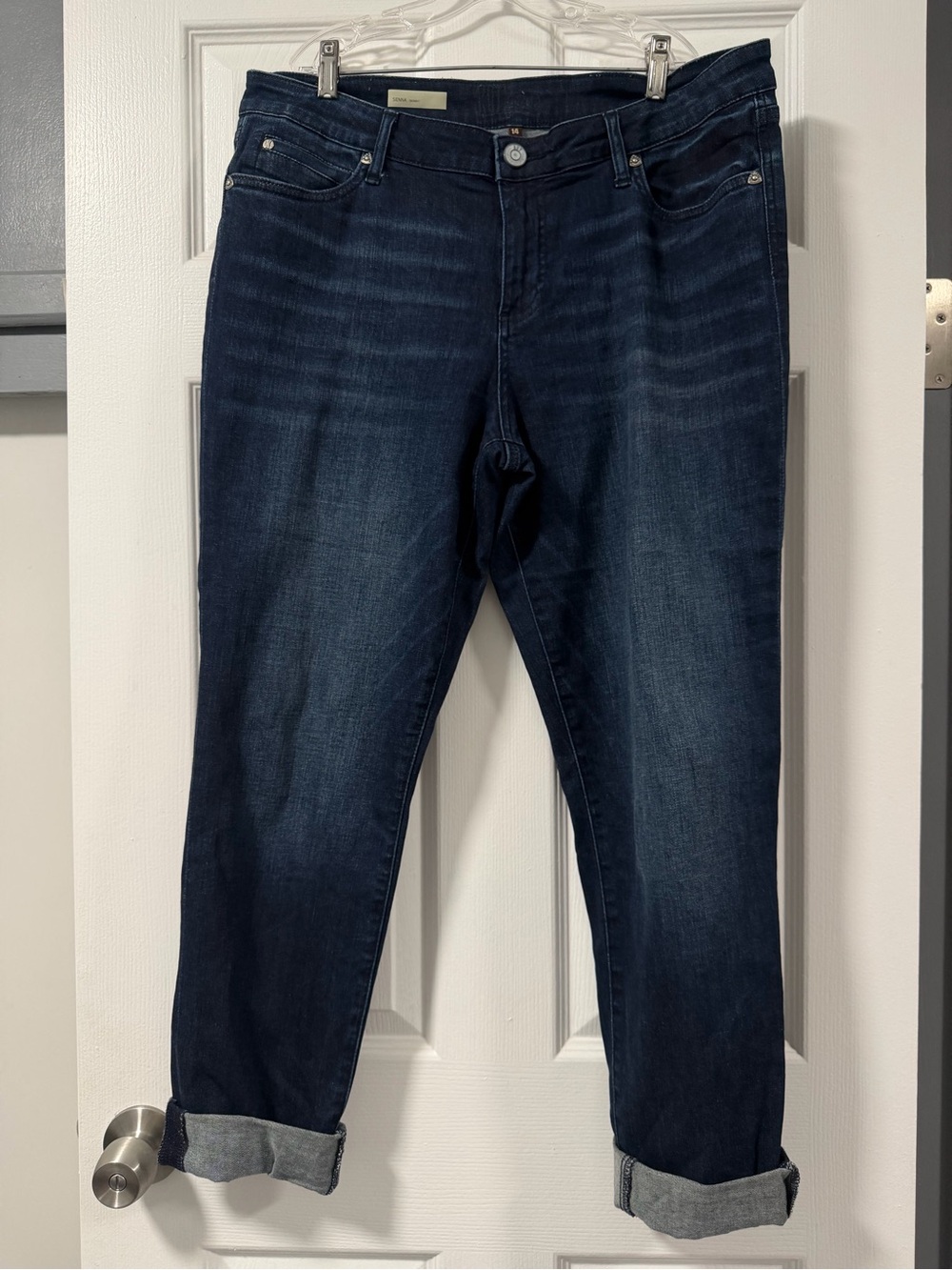 Kut From The Kloth Sienna Skinny Jeans Size 14 Dark Wash Stretch Denim
